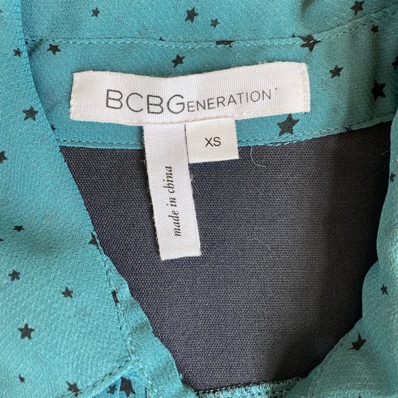 ★ BCBG STARS + LEATHER TOP - Picture 3 of 5